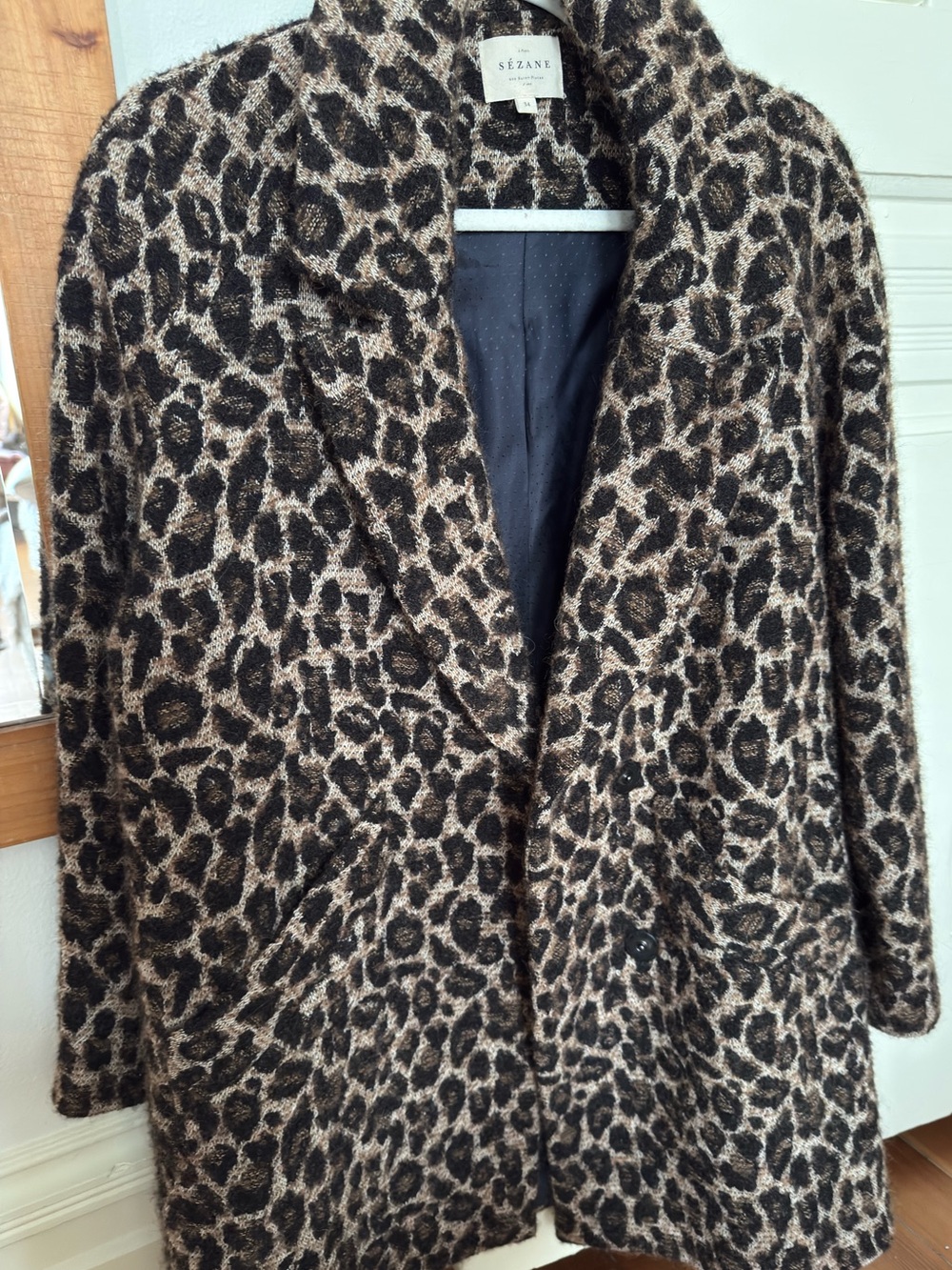 Sezane Andrew Coat-size 34 - Picture 4 of 4
